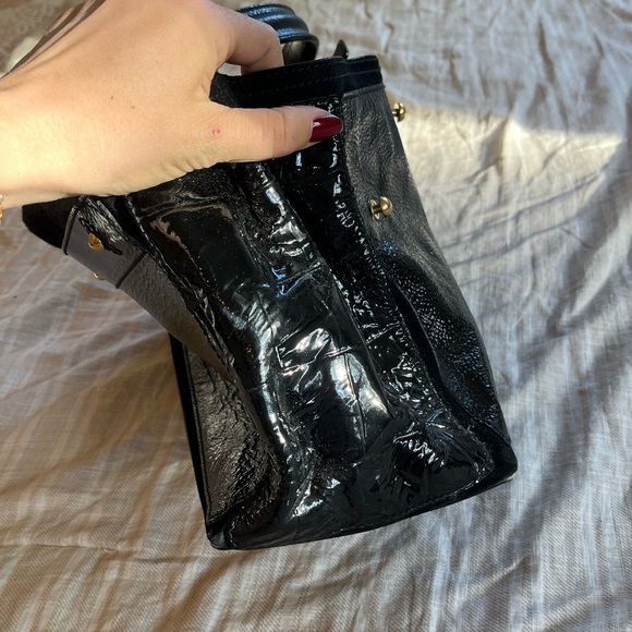 Discontinued YSL Muse two bag in patent leather and calf skin - Picture 10 of 13